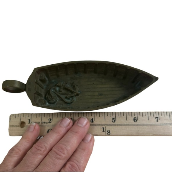 Row Boat Anchor Patnia Bass Trinket Ashtray Coin Vintage Catch All Rings Jewelry - Picture 9 of 10